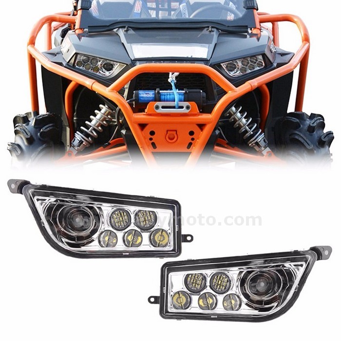 154 Headlight Assembly Utv 14 15 Polaris Rzr 4 Xp 1000 Rzr 900